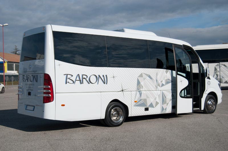 20-seater tourist minibuses rental with driver-chauffeur - NCC Umbria Baroni Autonoleggi Italy